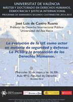La evolució de la UE com actor en matèria de seguretat i defensa: La PCSD i la protecció dels Drets Humans